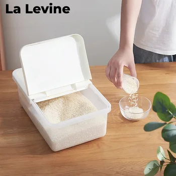 

1-10KG/ Kitchen Storage Container Sealed Insect-proof Moisture-proof Rice Storage Box Multi-function Spoon Containers with Lids