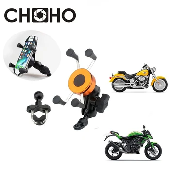 

Phone Holder Motorcycle navigation Mobilephone Bracket Selfie Stick Clip handlebar rearview Mirror Vlog For Iphone X XR Huawei