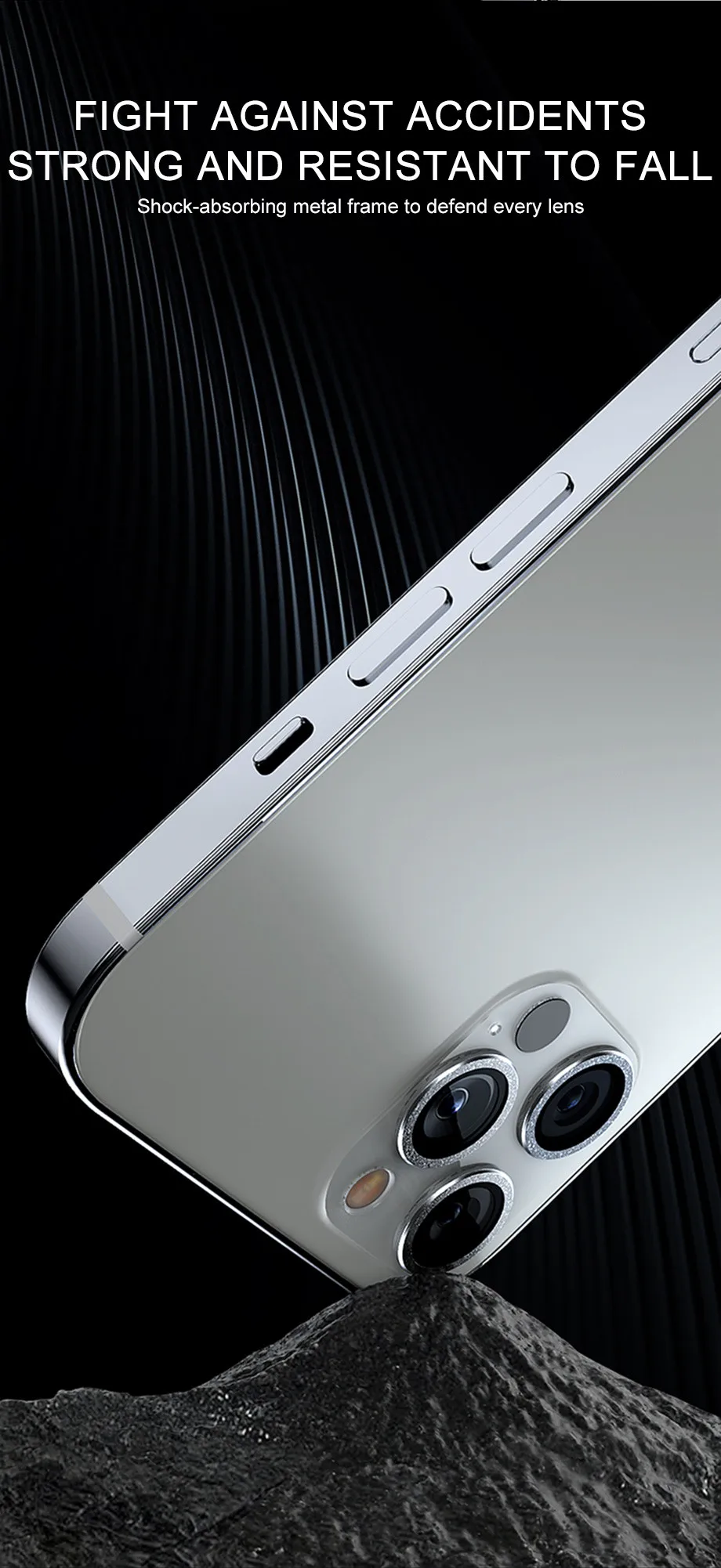 Diamond Glitter Camera Lens Protector On For iPhone 13 12 11 Pro Max Mini Metal Ring Lens Glass On iPhone 13 Pro Max Protective