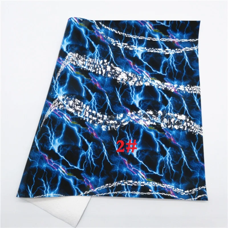2 Glitterwishcome 21X29 см A4 размер винил для бантов гладкая искусственная ткань, молния напечатаны искусственная кожа листы для бантов, GM604B - Цвет: 2