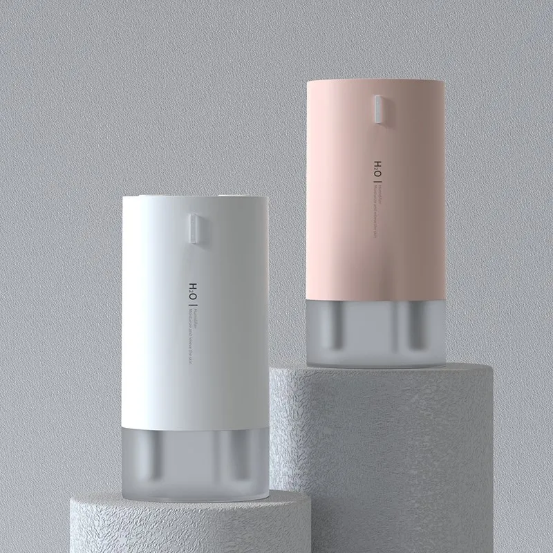 

LCD Display Double Spraying Nozzles Air Humidifier Wireless Rechargeable USB Ultrasonic Mist Maker Humidifiers for Home Travel
