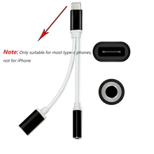 Тип C до 3,5 мм 2 In1 USB разъем аудио Разветвитель USB C наушники кабель, адаптер для зарядки USB-C до 3,5 на обоих концах для подключения внешних устройств к автомагнитоле для смартфона