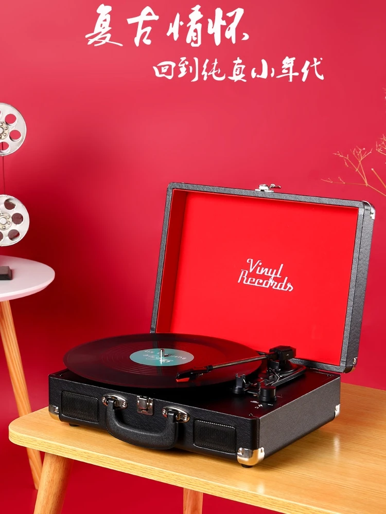 

make for vinyl records vintage phonograph leather box antique vinyl record machine european antique living room record player