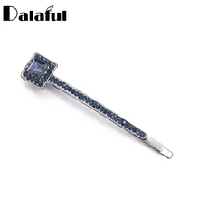 Dalaful, 1 шт., ретро квадратные хрустальные стразы, заколки для волос, заколки для женщин, заколки для девочек, заколка F160