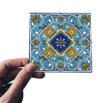 

20Pcs Wood Grain Pattern Tile Sticker Self Adhesive Tiles Art Diagonal 3D Floor Sticker For Bathroom Kitchen Decor