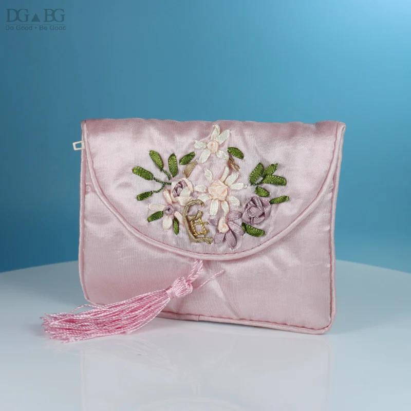 Lot De 2 Pochettes De Voyage Henri Bendel - Sacs à Chaussures En Tissu Brodé, Neufs Sans étiquette