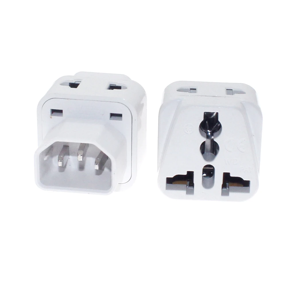 Description Picture 5 of itemIEC 320 C14 UPS Power Connector Plug, 10A 250V Universal Female AU/US/UK/EU Socket To C14 Male Converter Power Adapter Black/Whi