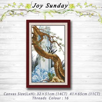 

Magpie on a Willow Branch painting dmc 14CT 11CT counted cross stitch kits embroidery set Needlework Set chinese cross stitch