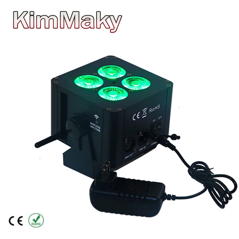 1 шт./коробка 4x18 Вт RGBWA + UV 6в1 светодиодный сценический светильник led подсветка