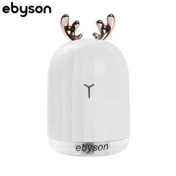 

ebyson 220ML Ultrasonic Air Humidifier Aroma Essential Oil Diffuser for Home Car USB Fogger Mist Maker with LED Night Lamp