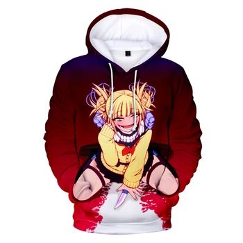 

My Hero Academia Hoodies Anime Cosplay Himiko Toga 3D Sweatshirts Fashion Kawaii Oversized Hoodies Men Women Cartoon 3D Hoodies