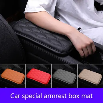 

Hot Leather Car Armrest Pad Universal Auto Armrests Car Center Console Arm Rest Seat Box Pad Vehicle Protective Car Styling