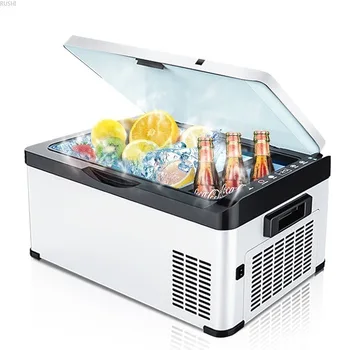 

30L Car Refrigerator Compressor Refrigeration Car Home Dual Purpose Vehicle Mini Fridges Mini Refrigerator Car Fridge 12v 220V