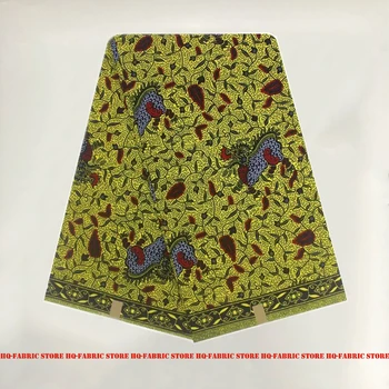 

African Ankara Wax Block Printed Fabric 100%Cotton For Party Dress By The Yards Veritable High Quality Sewing Materials V-L 99