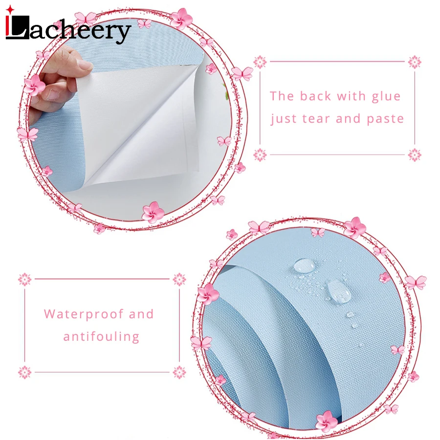 Водонепроницаемые матовые самоклеящиеся обои съемные однотонные виниловые