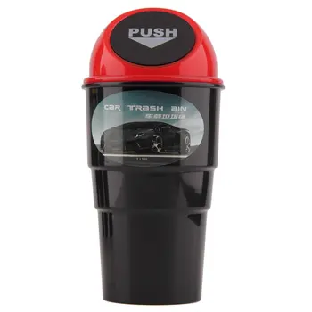 

Mini Qualified Delicate Delicate Car garbage can vehicle Trash Can Garbage Dust Case Rubbish Holder Bin