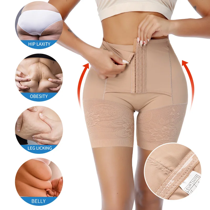 Women Spanxdex Shapewear Faja Tummy Control Panties Hight Waist Butt Lifter  Body Shaper Underwear Adjustable Waist Cincher Brief