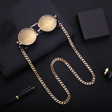 Простые классические женские и мужские солнцезащитные очки с ремешком, ожерелье, металлические очки, цепочка для очков, шнур для очков для чтения