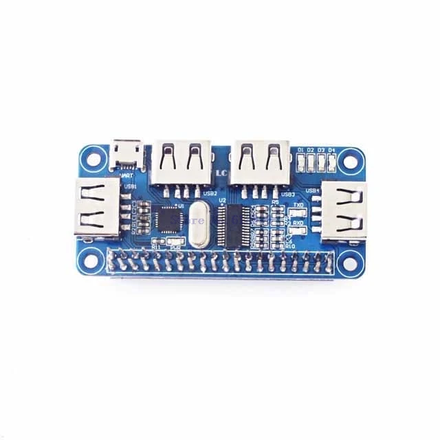 

A19-- 4 Ports USB Expansion Board HUB Hub Raspberry Zero/Zero W/3B+
