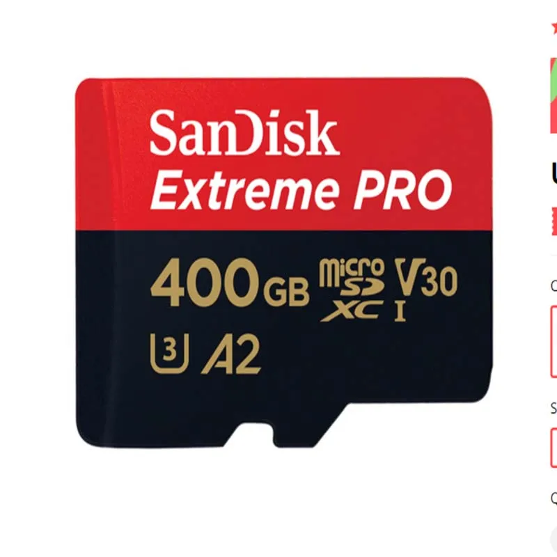 SanDisk Extreme Pro micro sd 64GB 128GB 1TB ޸ ī 512G Class 10 Cartao De Memoria U3 A2 V30 1TB TF Flash Card for Gopro