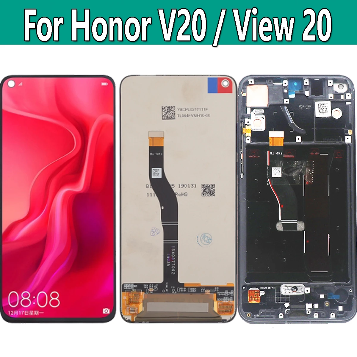 Оригинальный дисплей 6 4 дюйма для Honor View 20 PCT-AL10 PCT-L29 ЖК-дисплей View20 | Мобильные
