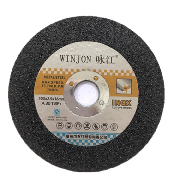 Winjon/Yong Jiang 100*2,5X16 полимерный шлифовальный камень из нержавеющей стали металлический только режущий диск черный и белый с рисунком мульти