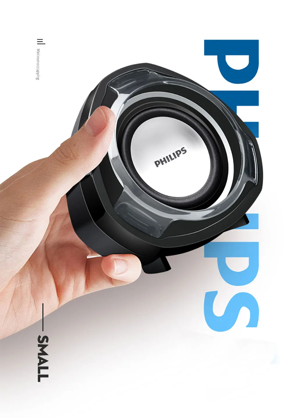 Philips SPA311 сабвуфер 3d объемный настольный компьютер Аудио Бас Мини Портативный USB с управлением ноутбук динамик