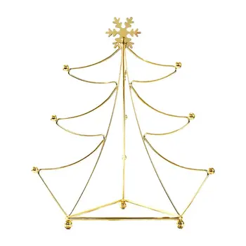 

Goldden Mental 6-Mug Holder, Christmas Tree Kitchen Tabletop Mug Tree,Coffee Mug & Teacup Storage Rack for Coffee Bar