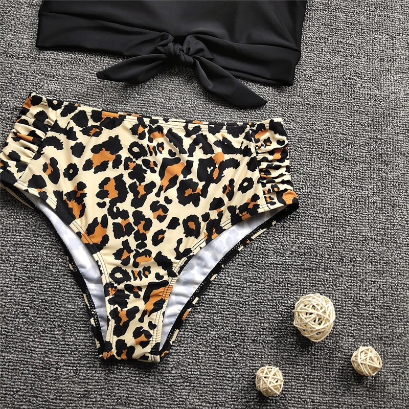 Sexy Tankini Leopard Women Bikinis High Waist Swimsuit Triangle Bathing Suit Summer Women Beach Wear Biquini Set Women Swimwear Sexy Tankini Leopard Women Bikinis High Waist Swimsuit Triangle Bathing Suit Summer Women Beach Wear Biquini Set Women Swimwear