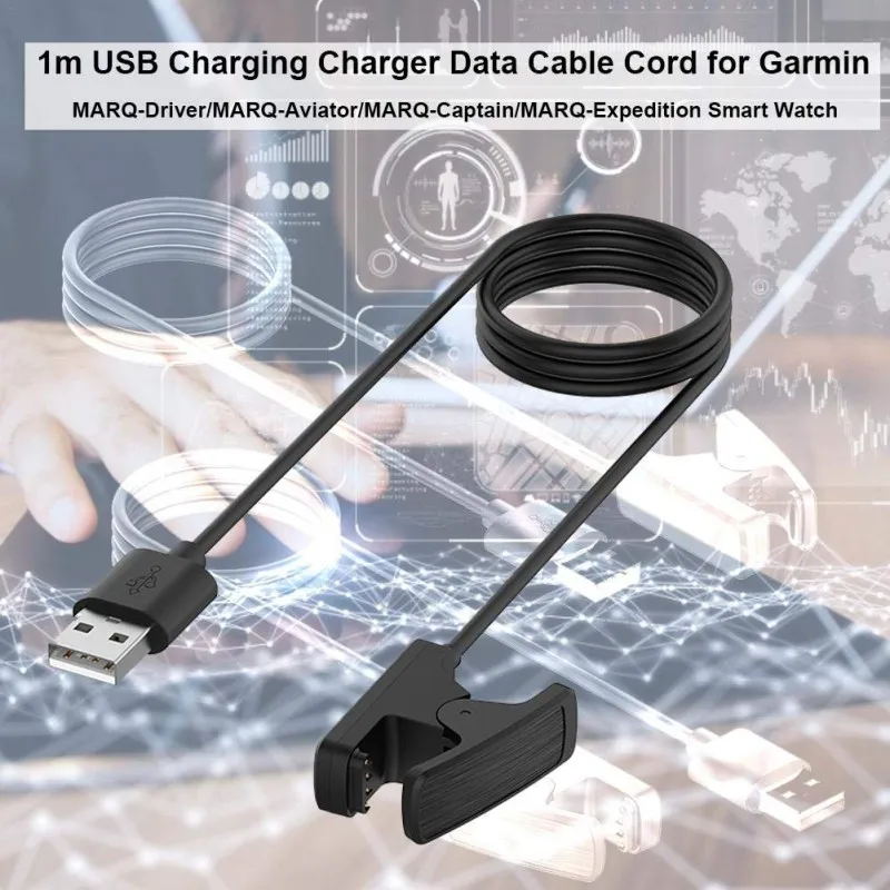 Usb-кабель для зарядки и передачи данных для Garmin MARQ-Driver/MARQ-Aviator/MARQ-Captain/MARQ-Expedition Watch USB Charging Dock