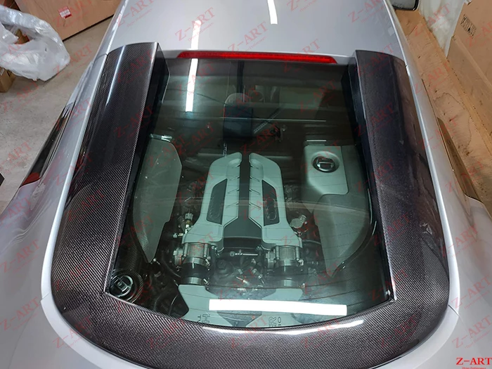 Z-ART R8 углеродное волокно оконная накладка на заднее ветровое стекло для MK1 Защита
