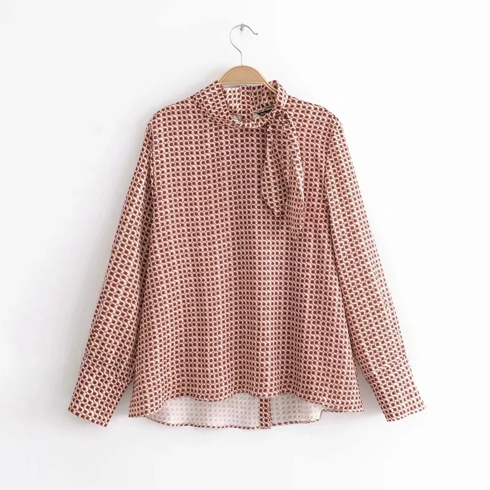 

Women Fashion Printing Casual Blouse Ladies Long Sleeve Streetwear Shirt Chic Blusas Tops