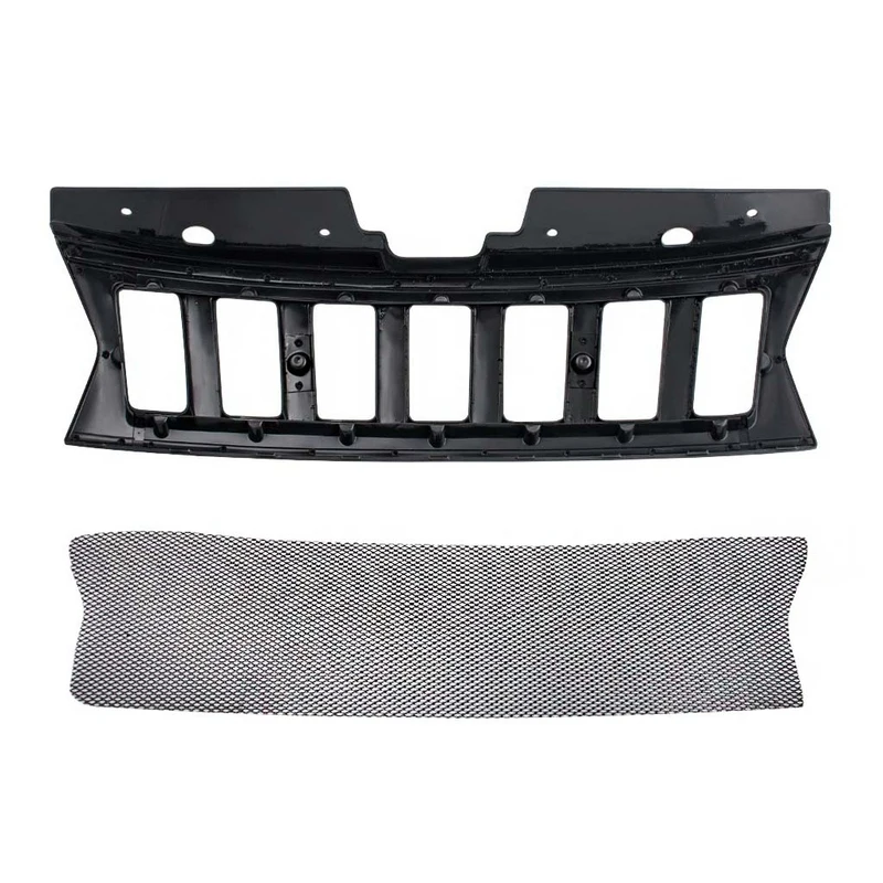 Renault Duster 2011-2022 Cherokee Style radiator Grille with aluminum mesh (ABS plastic) ► Photo 3/6