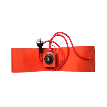 

240V 150W 100*1200*1.5mm Silicone rubber heater for drum dial thermostat on pad 1000mm lead wire