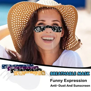 

Mini Shield Washable Reusable See Through Face Mask Transparent PVc Visual Mask