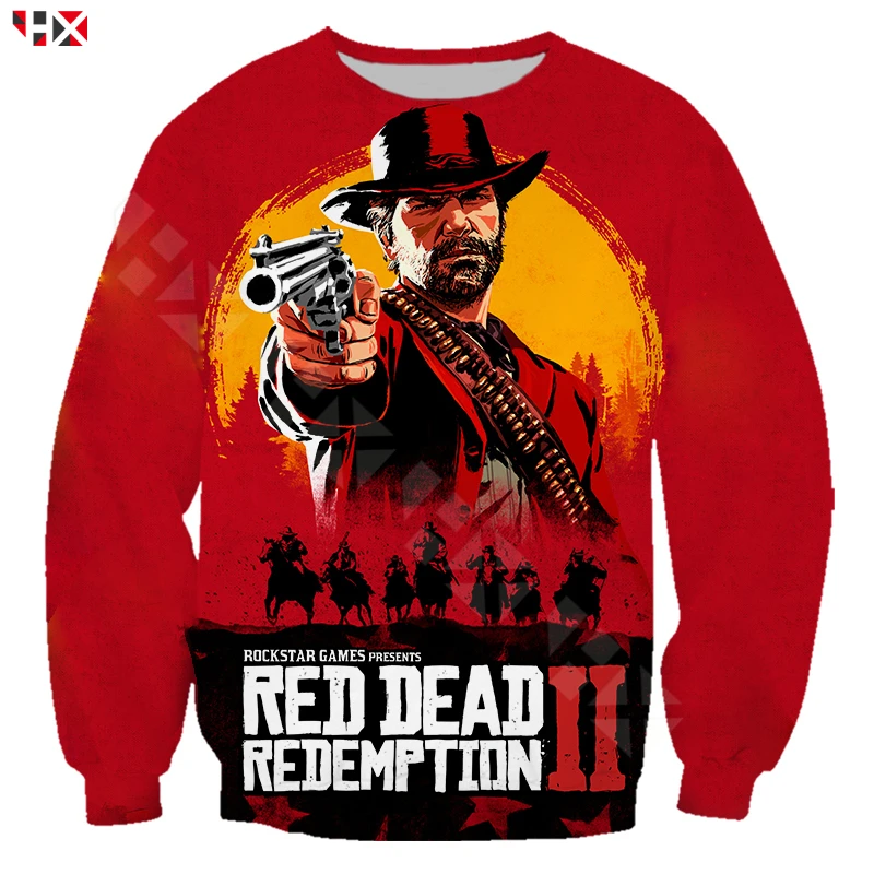 Популярная игра Red Dead Redemption 2 3D принт Толстовка толстовки для мужчин женщин Harajuku
