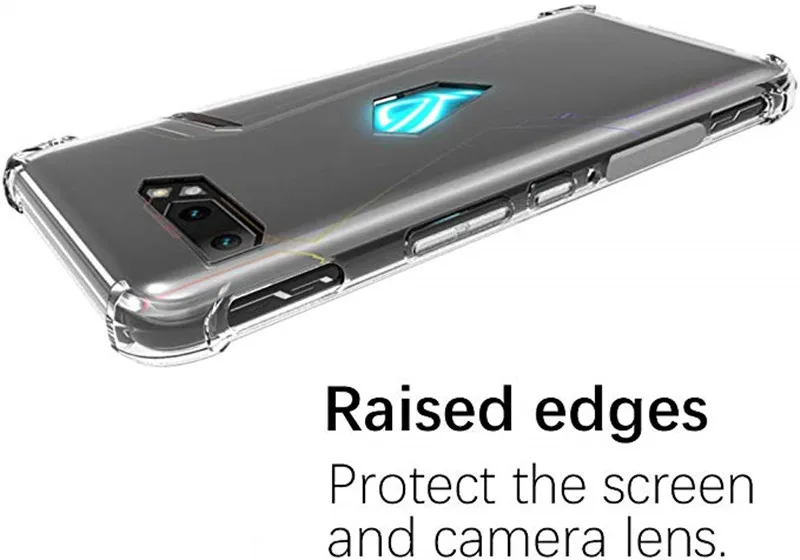 Мягкий прозрачный чехол для телефона с подушкой безопасности для Asus ROG Phone II Phone 2 Phone2 ZS660KL прозрачный противоударный чехол