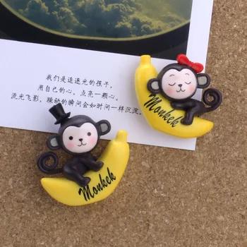 

2pcs Plastic Push Pins Thumbtacks Cute Monkey Pattern Transportation Tool Map Tacks Pin Cork Board Wedding Decor Fixed Nail Pin