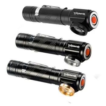 

High Efficiency Rechargeable Flashlight Super Bright Torch Magnet Build-in Charging Flashlight Hunting Lights Metal Lights