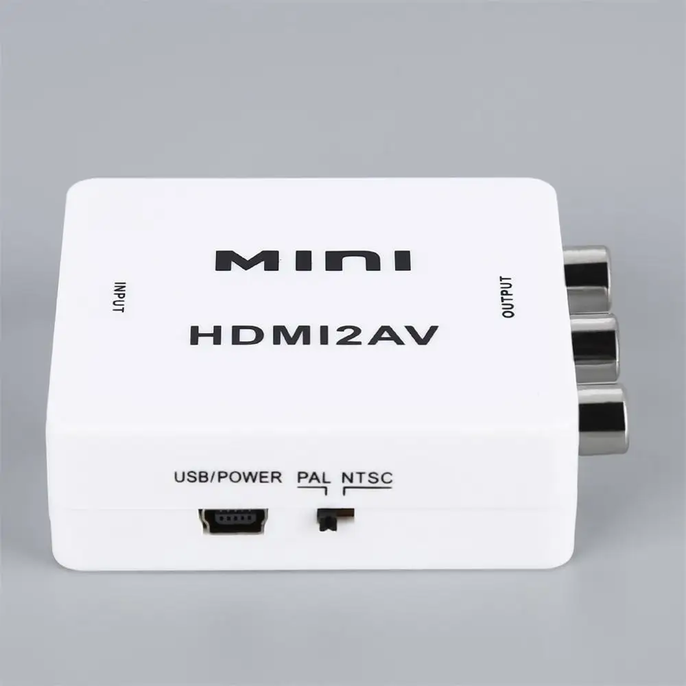 1 шт. мини Hdmi2Av Hdmi преобразователь Mini в Av/Cvbs L/R видеоадаптер Ntsc Pal выход