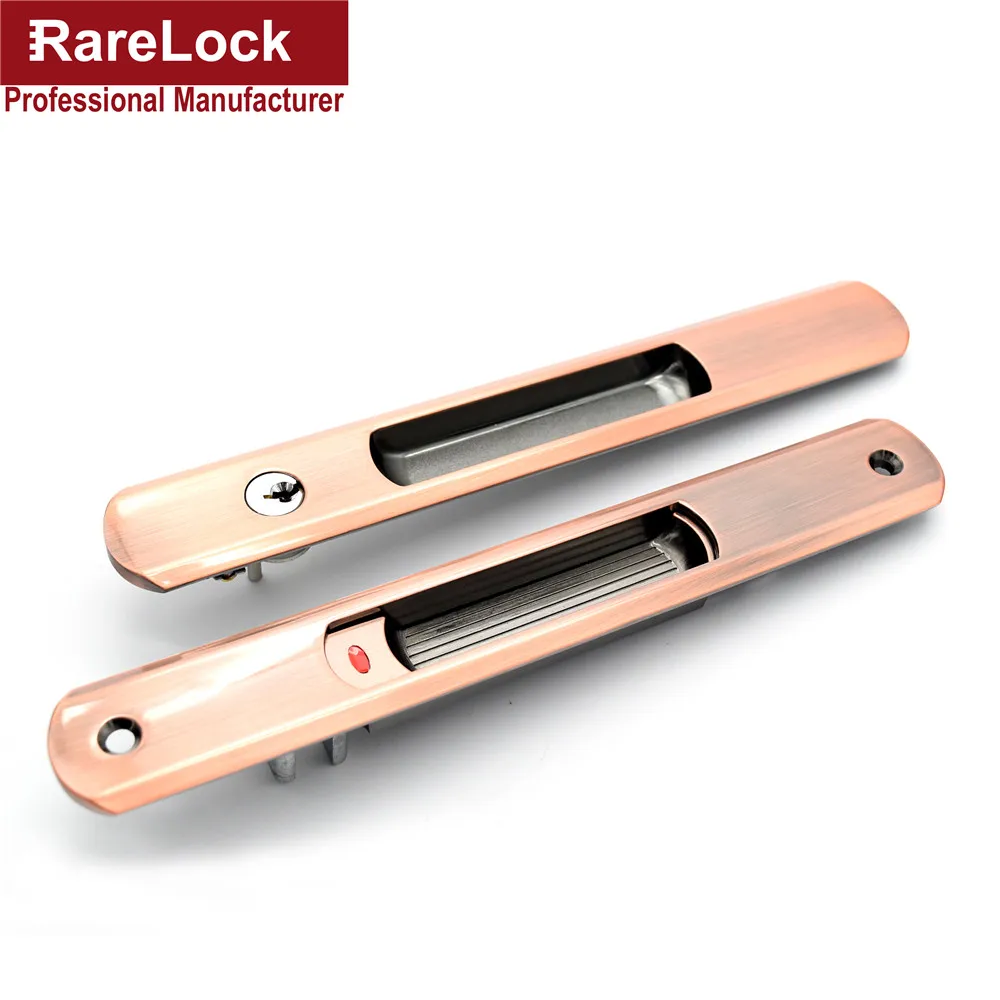 Rarelock раздвижные двери замок для стеклянной двери с зелеными красные наконечники DIY домашнего оборудования MMS231 dd