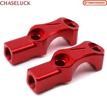 Universal CNC 22mm 7/8'' Handlebar Riser Handle bar Clip Holder Clamp Bar-Riser-Kit For Honda Suzuki Kawasaki Yamaha Ducati KTM 22mm 28mm motorcycle handlebar riser handle bar riser adapter stem riser 7 8 1 1 8 fat bar clamp for yamaha r1 r3 r6 for bmw