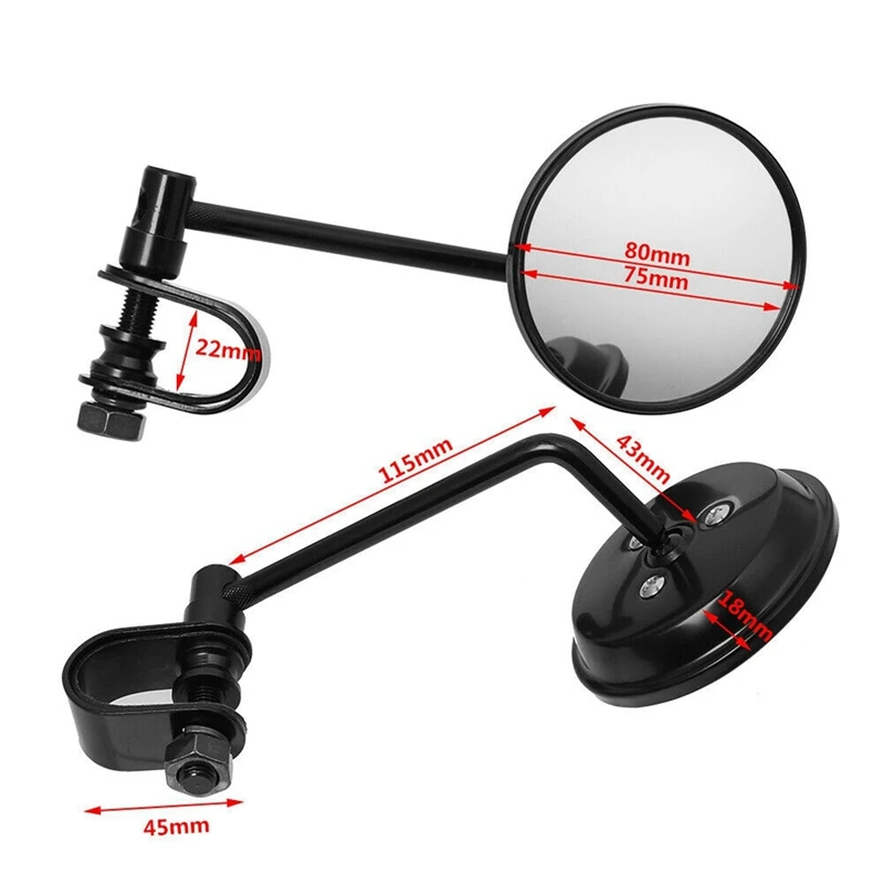 Universal Motorcycle Handlebar Rearview 