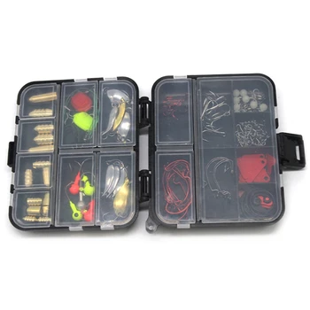 

128Pcs Rock Fishing Luya Box Set Waterproof Set Accessories Box Sea Fishing Small Accessories Fishing Tackle