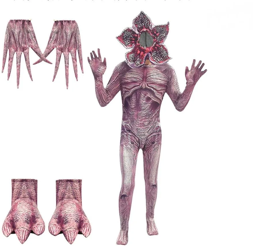 Demogorgon/костюм для Хэллоуина для детей, необычные вещи, человек-пожиратель, цветок, страшная крепостная маска, карнавальные Вечерние Маски