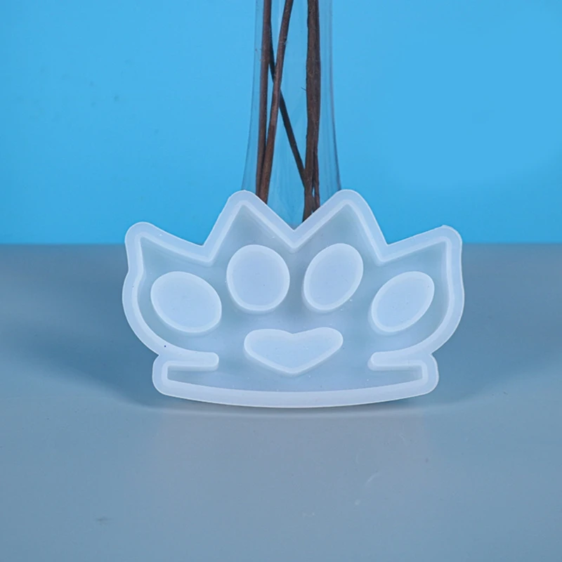 Moule en résine époxy cristal 4 cavités,moulage de jointure en Silicone