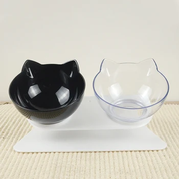 

Non-slip Cat Bowls Double Bowls With Raised Stand Pet Food And Water Bowls For Cats Dogs Feeders Cat Bowl Pet Supplies