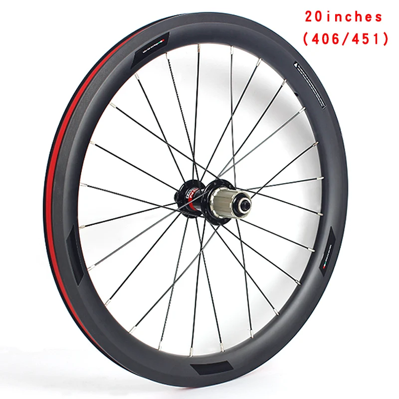 Novatec-Flower Drum Taiwan Pilla Spoke Carbon Fiber Wheel Set Bicycle Wheel Set V Brake 20 Inch 406 451
