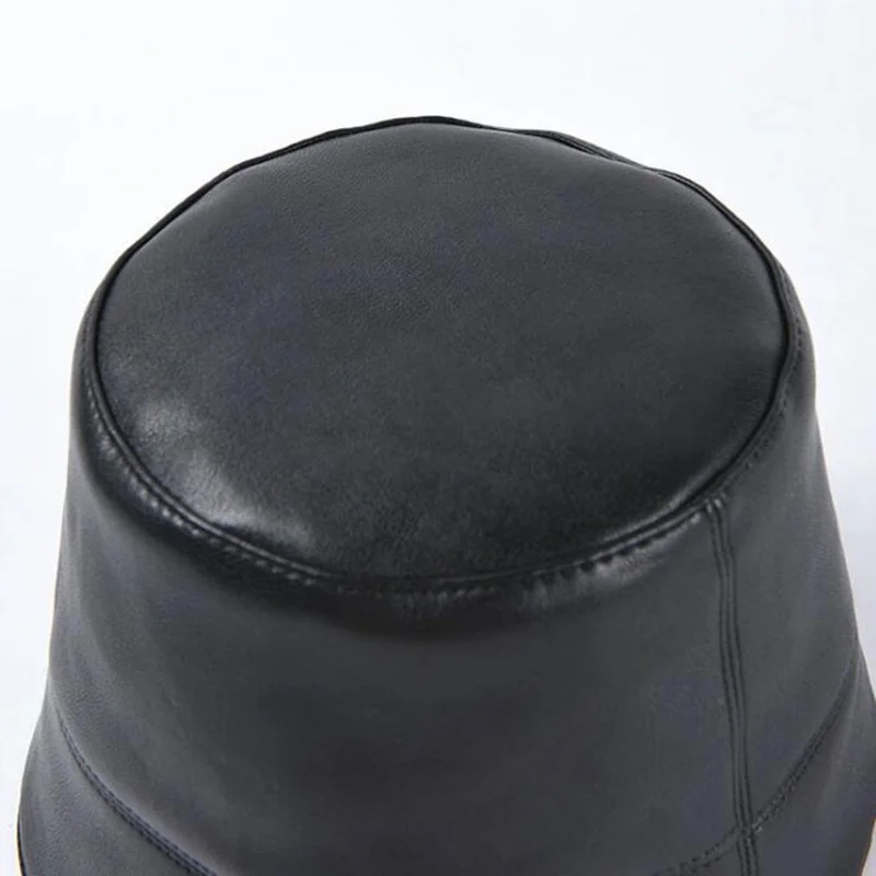 Новые осенние зимние женские шапки модные женские из искусственной кожи Водонепроницаемая корзина непромокаемая шляпа складная Кепка рыбака