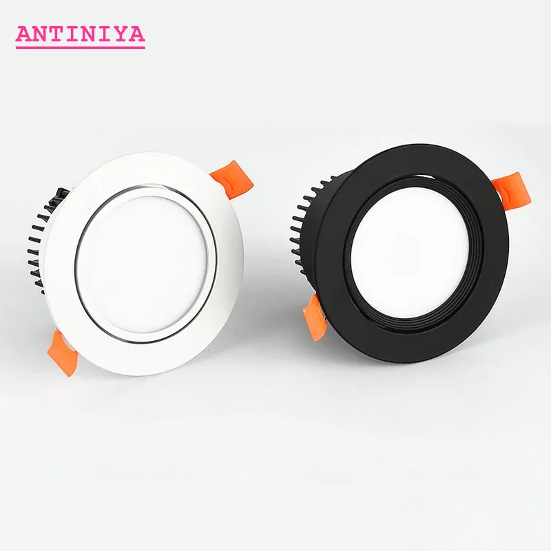 

Dimmable LED Downlights 5W 7W 9W 12W 15W COB LED Ceiling Lamp Spot Lights AC110-220V ceiling recessed Lights Indoor Lighting